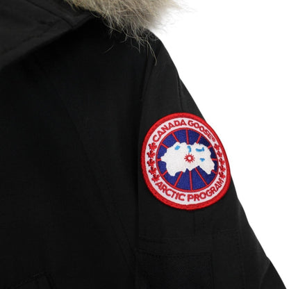 Canada Goose Black Chilliwack Bomber Down Jacket with Fur Trim