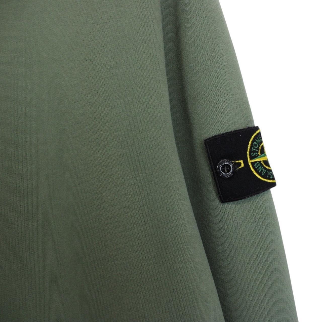 Stone Island AW 2021 Green Cotton Sweatshirt Jumper