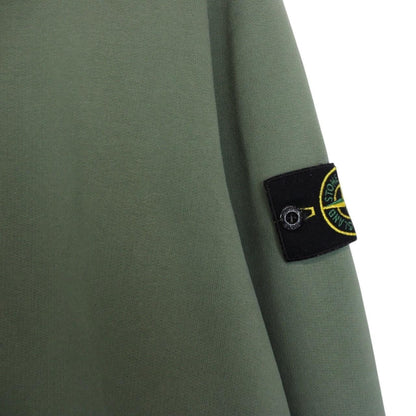 Stone Island AW 2021 Green Cotton Sweatshirt Jumper