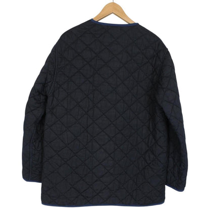 Vintage 80s Stone Island Navy Blue Polyester Microfibre Quilted Jacket