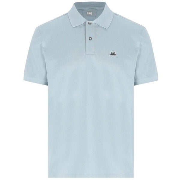 CP Company Light Blue Stretch Cotton Piquet Polo Shirt