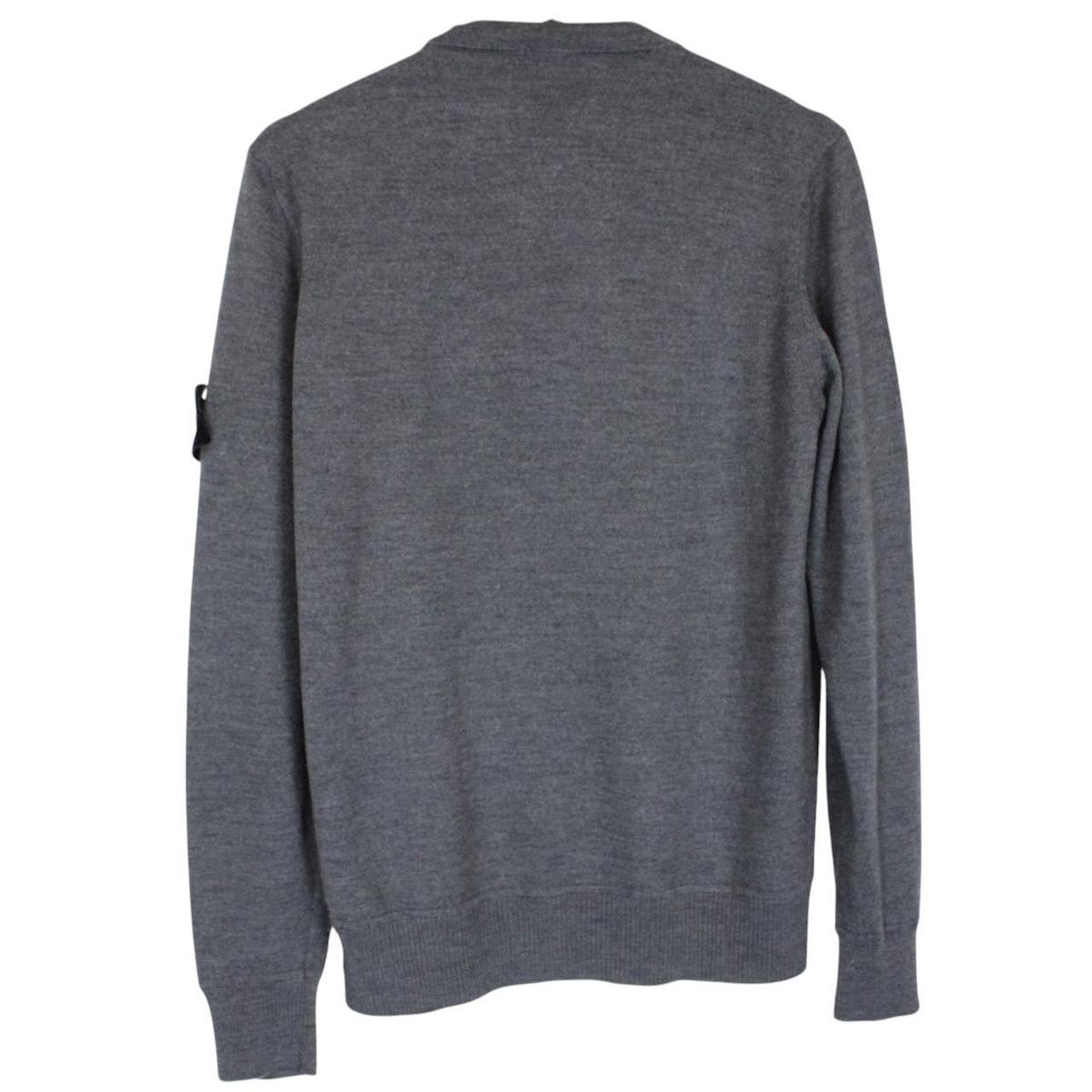 Stone Island AW 2021 Grey Wool Knit Jumper