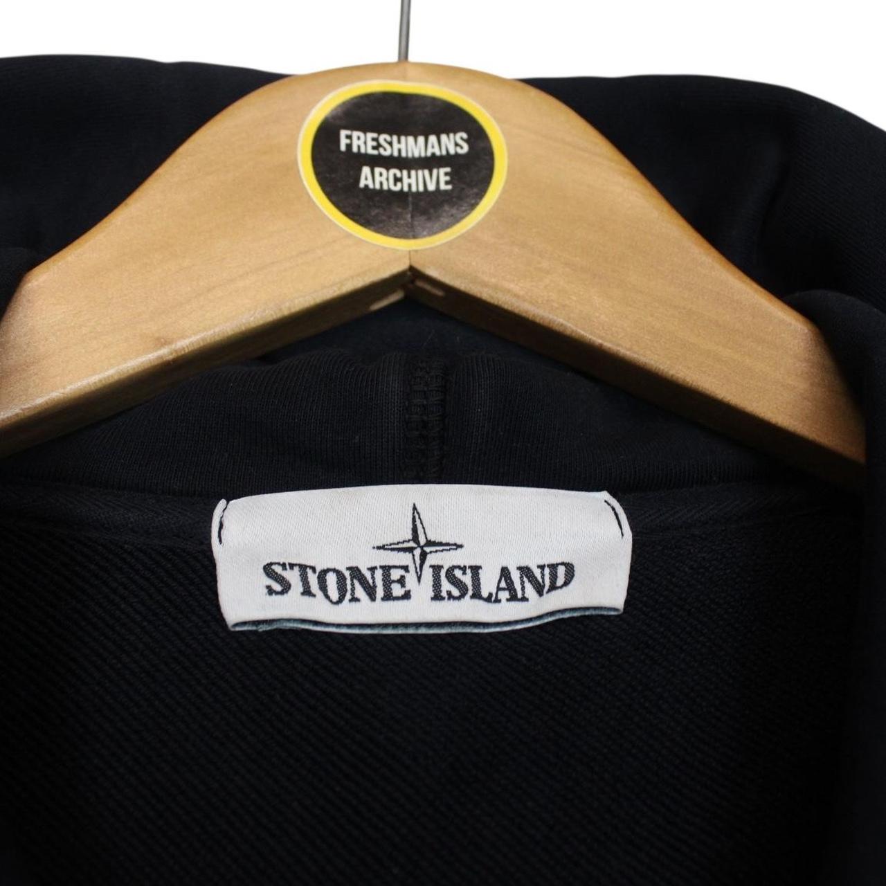 Stone Island SS 2019 Navy Blue Full Zip Cotton Hoodie Jumper