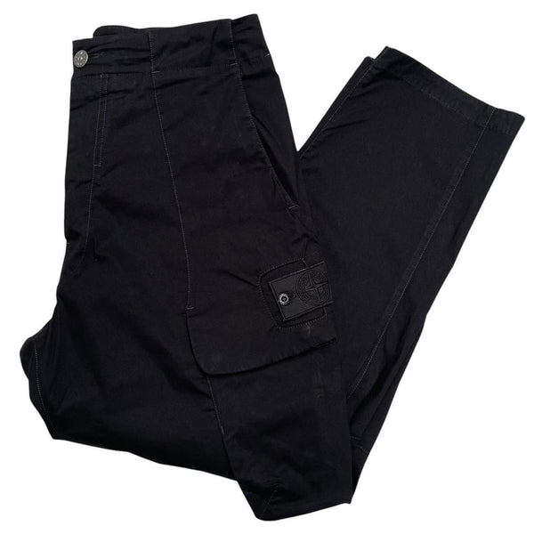Stone Island Shadow Project AW 2022 Black Baggy Fit Cargo Trousers