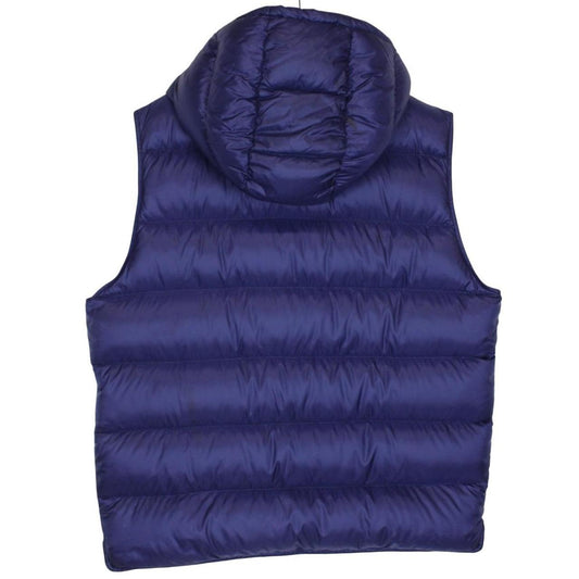 Moncler Billecart Navy Blue Full Zip Hooded Down Gilet