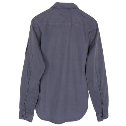 CP Company Grey Full Zip Cotton Lens Overshirt