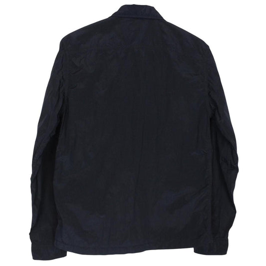 Stone Island SS 2017 Navy Blue Full Zip Nylon Metal Overshirt Jacket