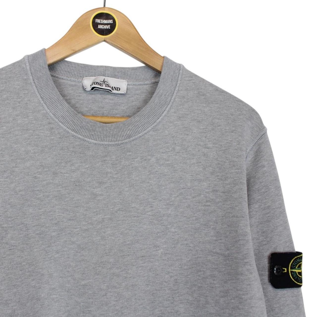 Stone Island AW 2022 Grey Cotton Sweatshirt Jumper