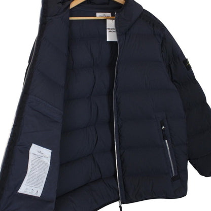 Stone Island AW 2023 Navy Blue Seamless Tunnel Nylon Down-TC Jacket