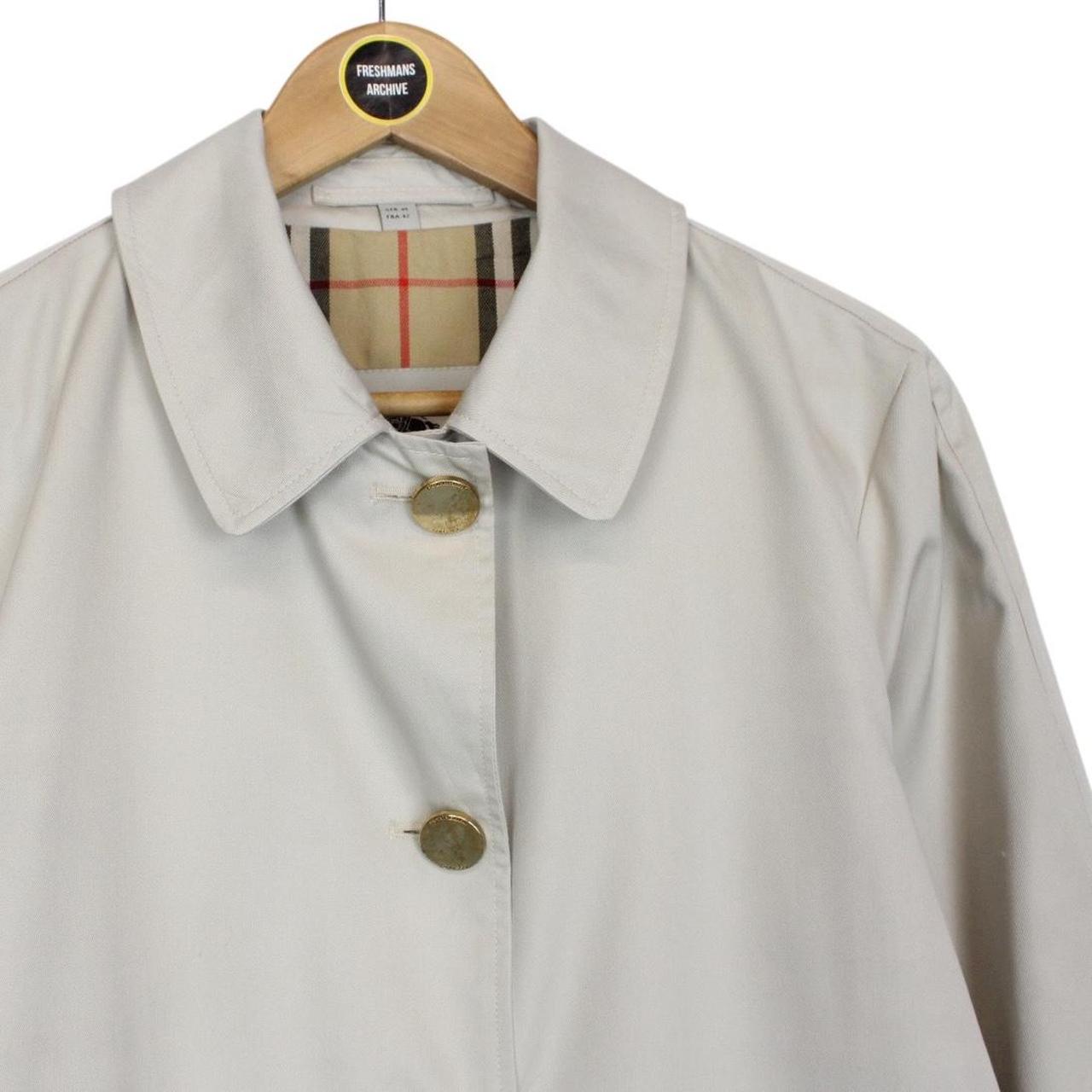 Burberry London Beige Nova Check Single Breasted Trench Coat
