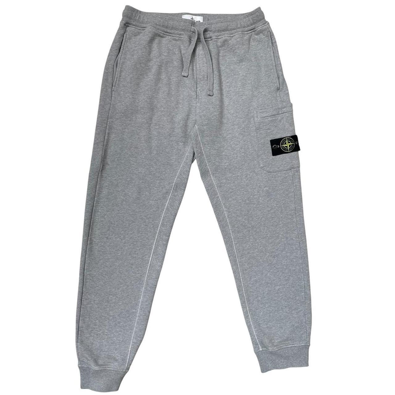Stone Island SS 2022 Grey Cotton Tracksuit Bottoms / Joggers