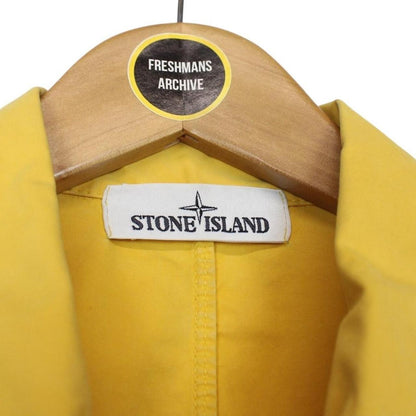 Stone Island SS 2024 Yellow Full Zip Cotton Overshirt Jacket