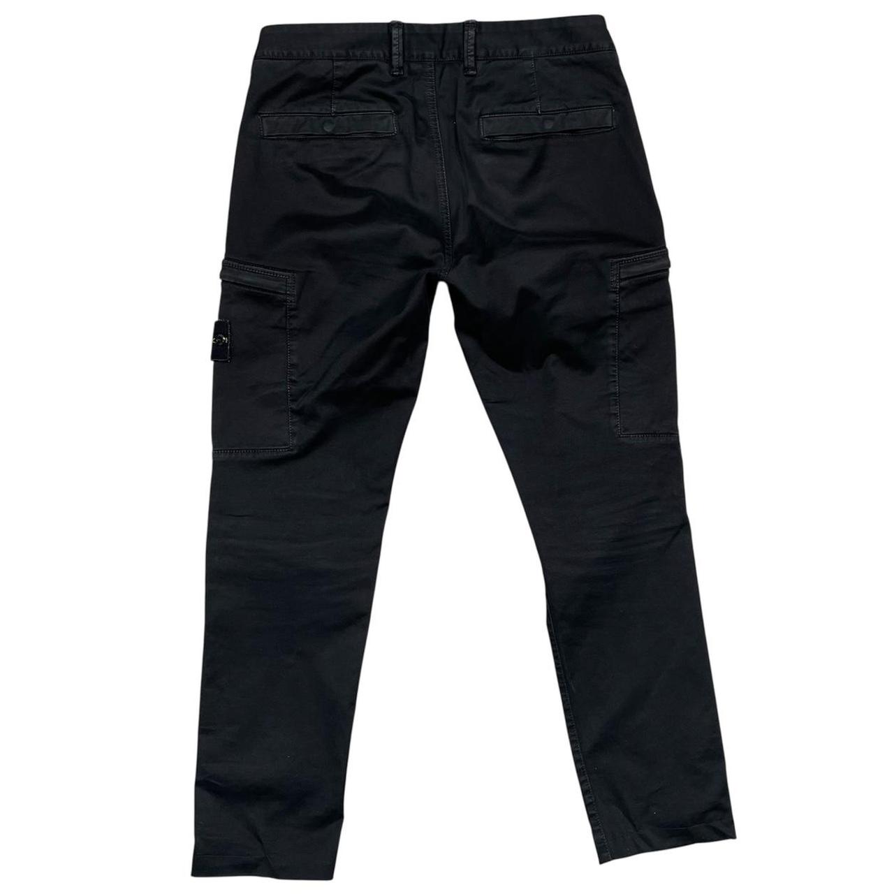 Stone Island AW 2020 Black Skinny Fit Cargo Trousers