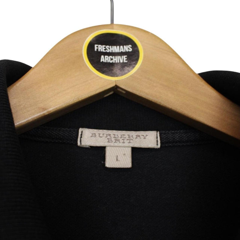 Burberry Brit Black Short Sleeve Cotton Polo Shirt
