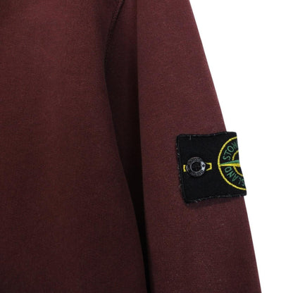 Stone Island AW 2017 Burgundy Cotton Sweatshirt Jumper