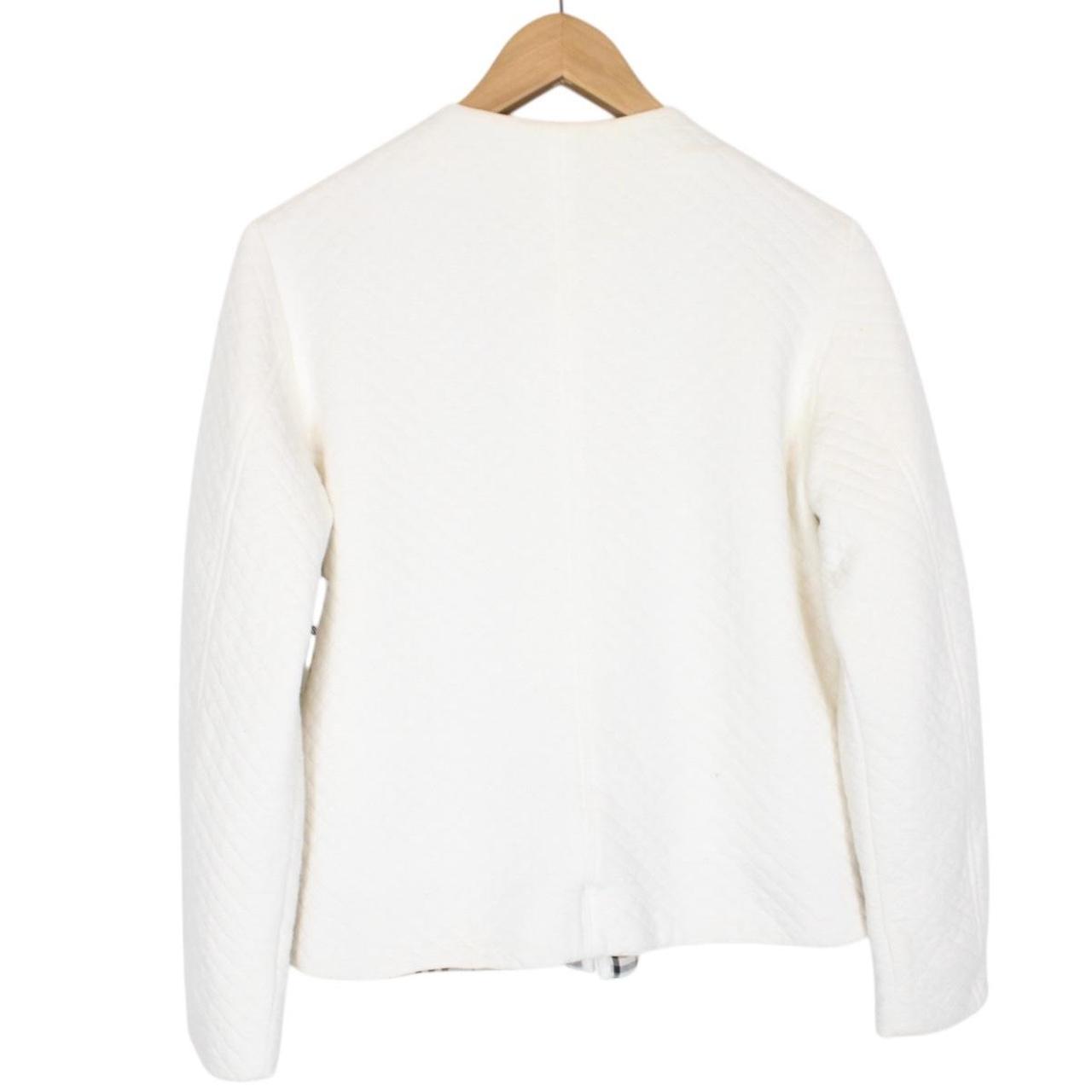 Vintage Burberry London White Nova Check Cotton Full Zip Sweatshirt