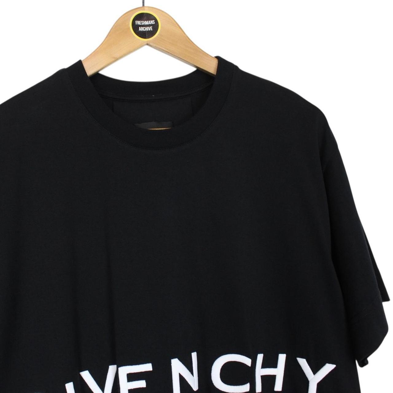 Givenchy Paris Black and White 4G Emblem Logo Short Sleeve Cotton T-Shirt