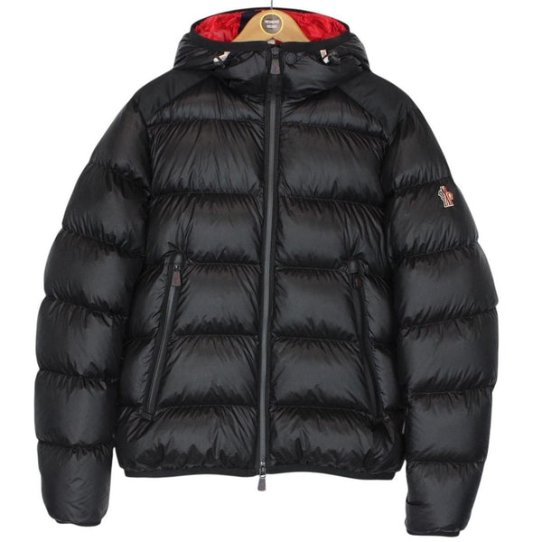 Moncler Grenoble Hintertux Black Full Zip Down Hooded Jacket