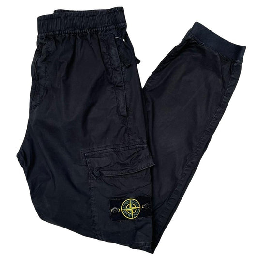 Stone Island SS 2022 Black RE-T Fit Cargo Trousers