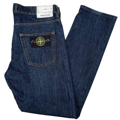 Stone Island AW 2018 Navy Blue RE-T Fit Denim Jeans