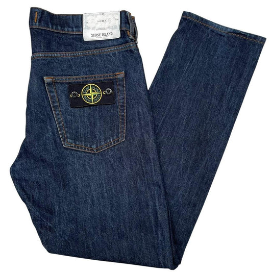 Stone Island AW 2018 Navy Blue RE-T Fit Denim Jeans