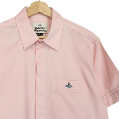 Vivienne Westwood Pink Short Sleeve Orb Cotton Shirt