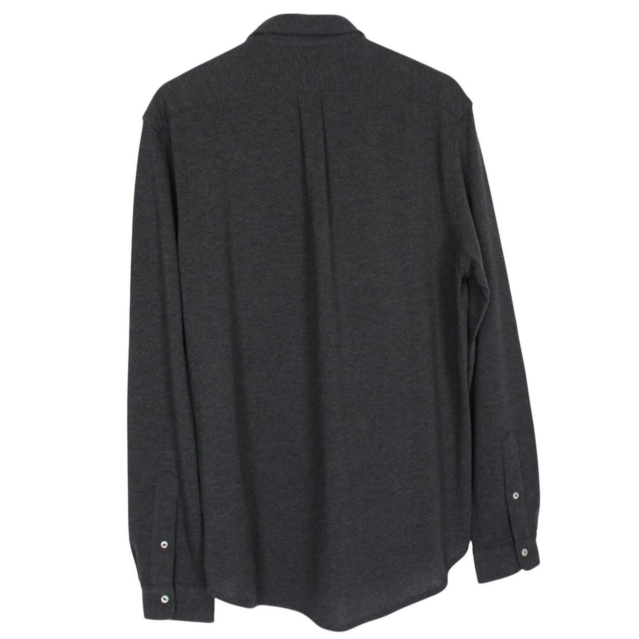 Polo Ralph Lauren Grey Featherweight Mesh Cotton Long Sleeve Shirt