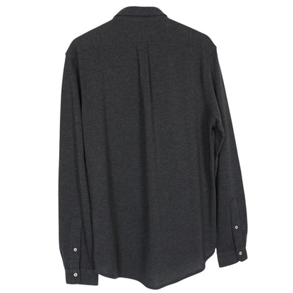 Polo Ralph Lauren Grey Featherweight Mesh Cotton Long Sleeve Shirt