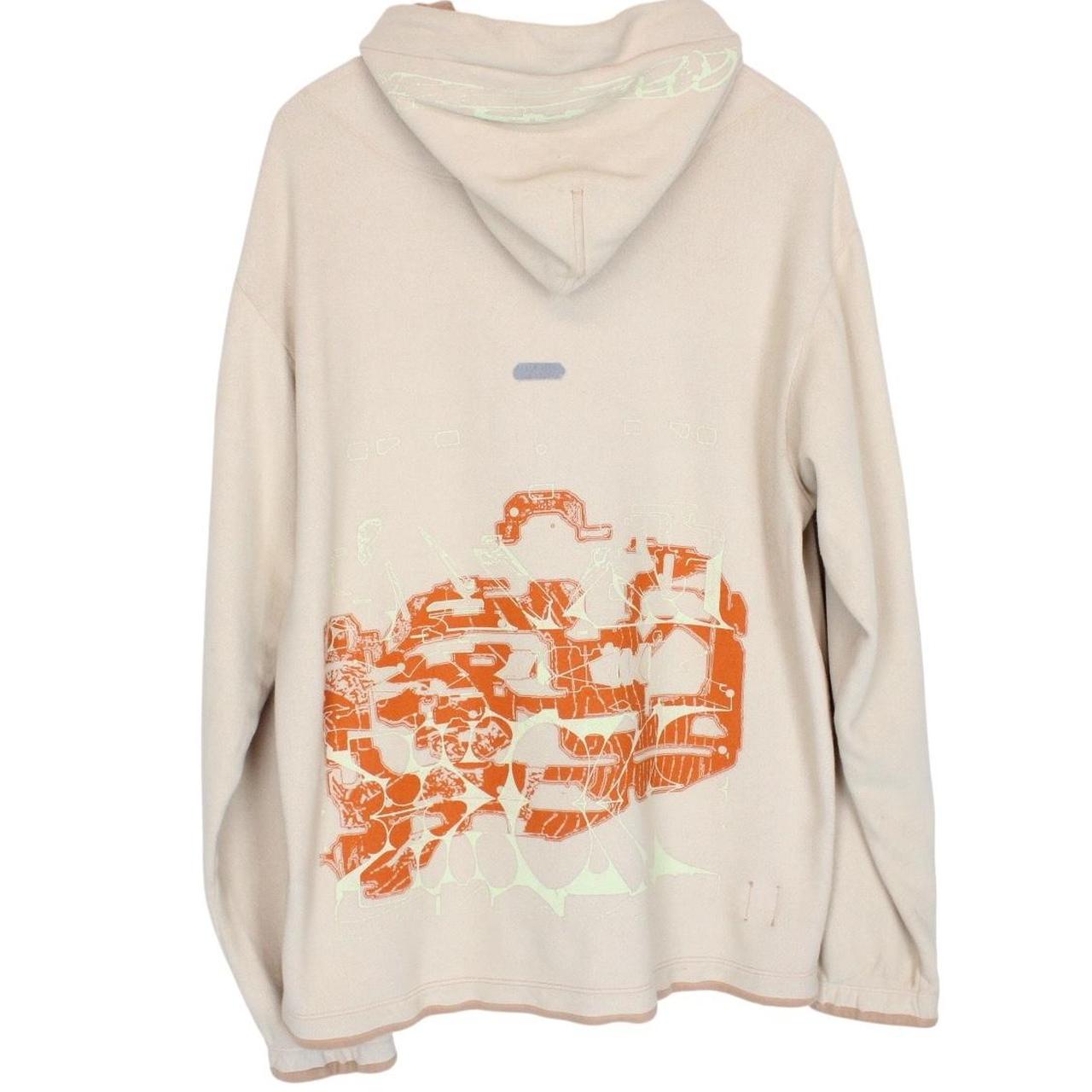 Stone Island Shadow Project AW 2022 Beige Back Logo Fleece Hoodie Jumper