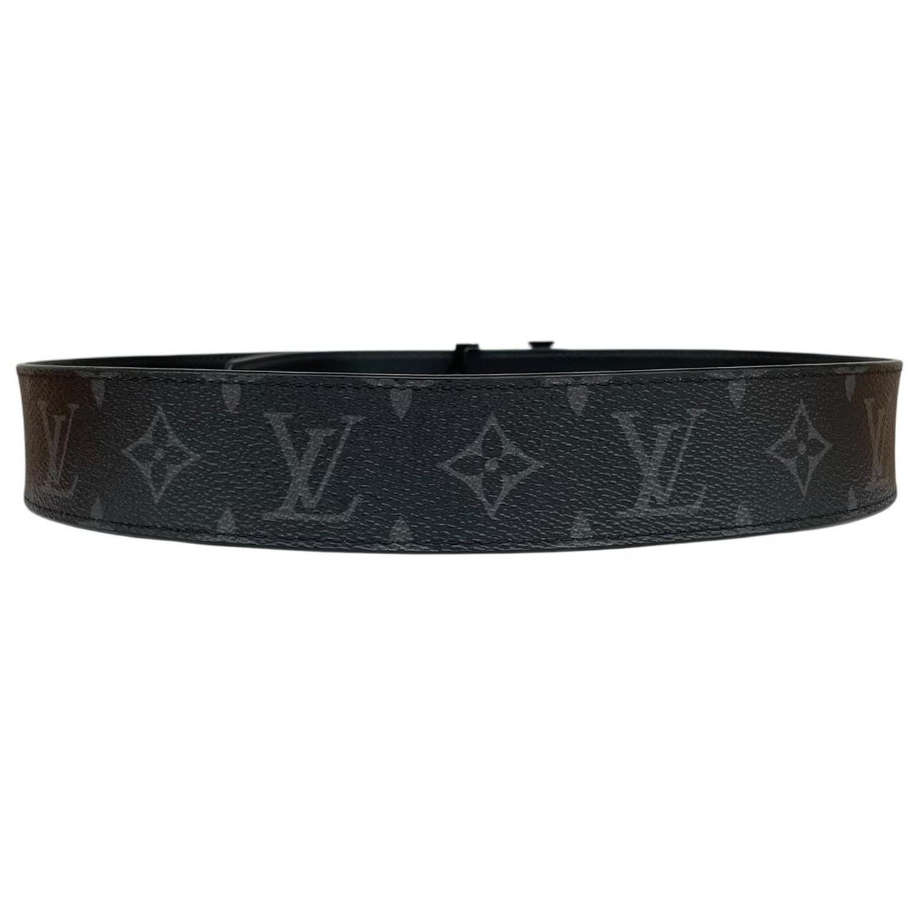 Louis Vuitton Black Optic LV Monogram Reversible Belt