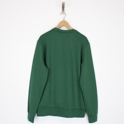 Lacoste Pine Green Fleece Crew Neck Cotton Sweatshirt Jumper