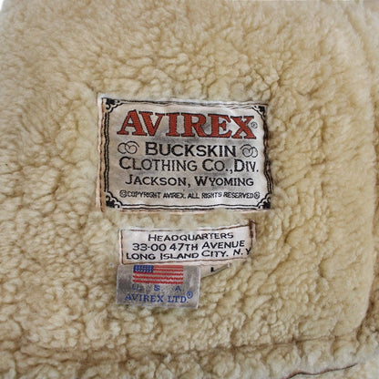 Vintage 1970s Avirex Suede Leather Shearling Pilot Coat
