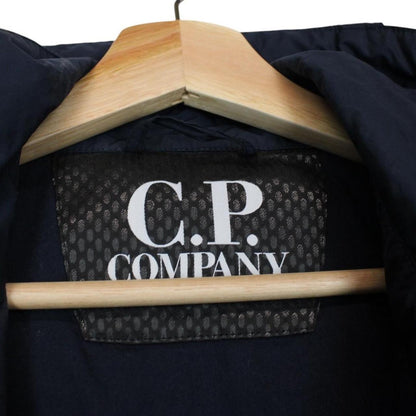 CP Company Navy Blue Micro-M Full Zip Goggle Jacket