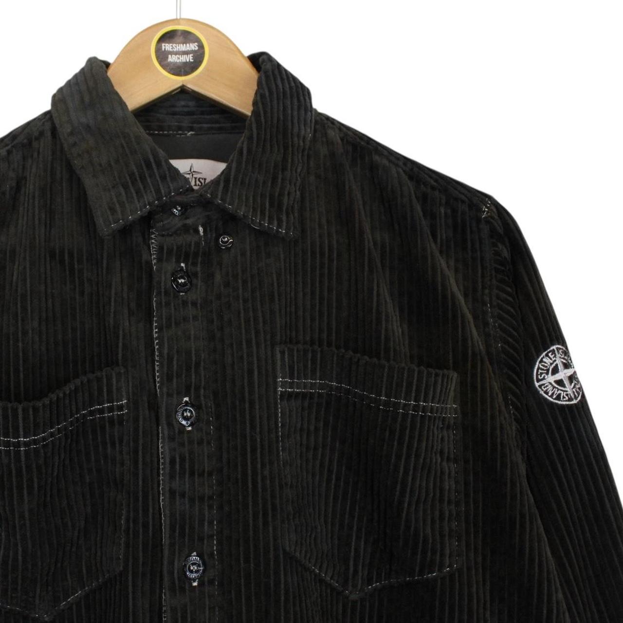 Stone Island SS 2020 Brown Long Sleeve Jumbo Corduroy Shirt