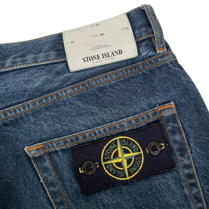Stone Island AW 2014 Blue Slim Fit Denim Jeans
