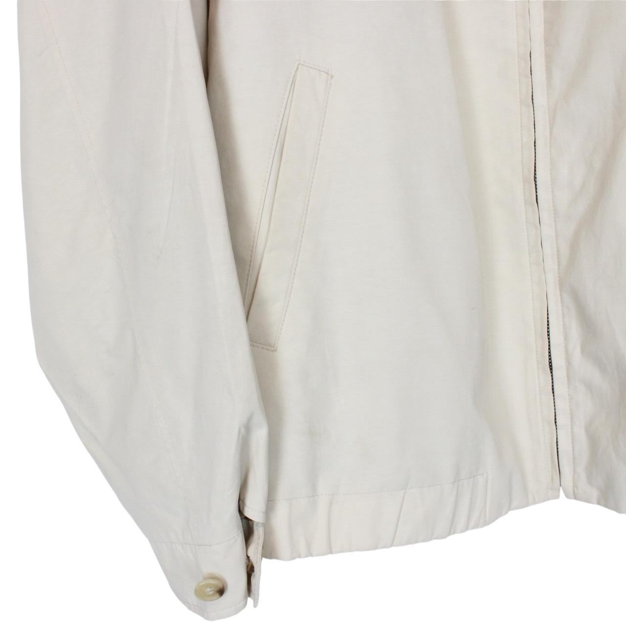 Vintage Burberry London Beige Nova Check Lined Nylon Harrington Jacket