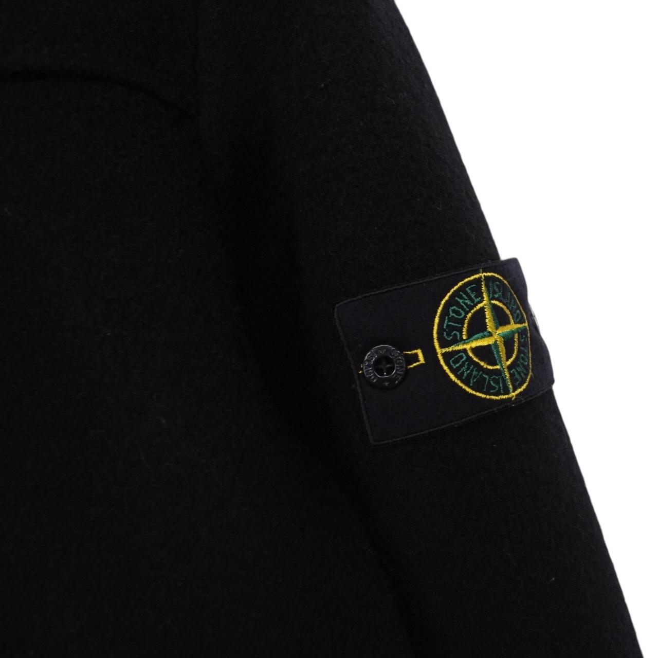 Vintage Stone Island AW 2003 Navy Blue Heavyweight Wool Blend Hooded Coat