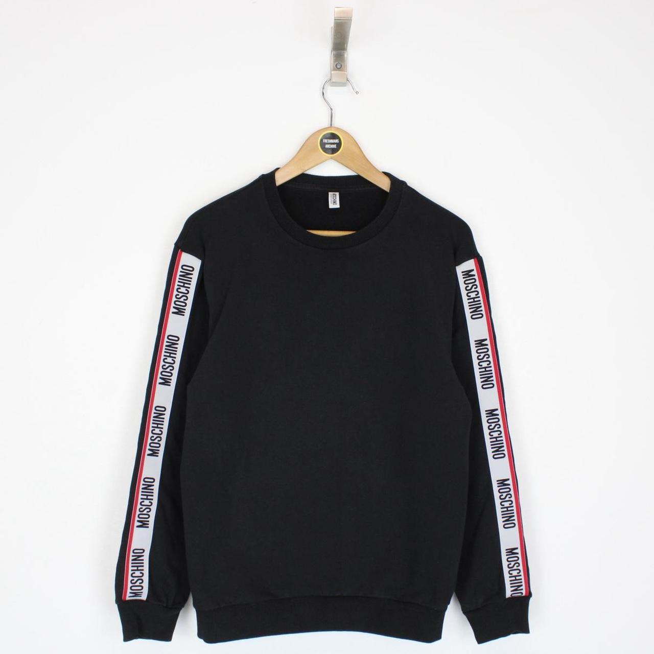 Moschino Underwear Black Tape Logo Arm Sweatshirt Jumper