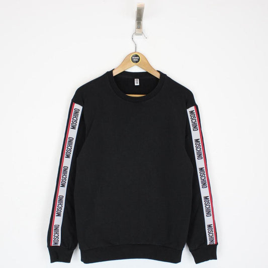 Moschino Underwear Black Tape Logo Arm Sweatshirt Jumper