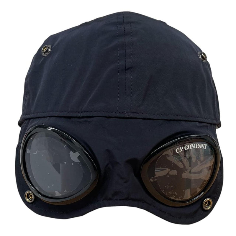 CP Company Navy Blue Chrome-R Nylon Goggle Cap