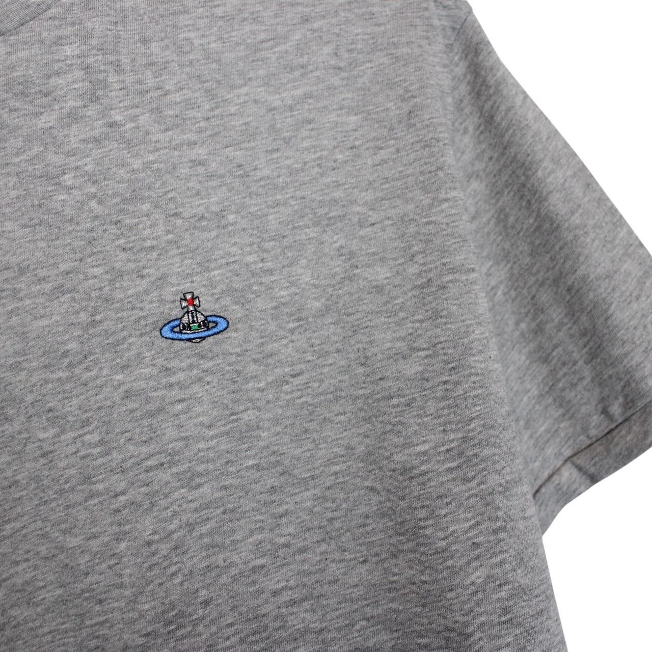 Vivienne Westwood Grey Short Sleeve Cotton Orb T-Shirt