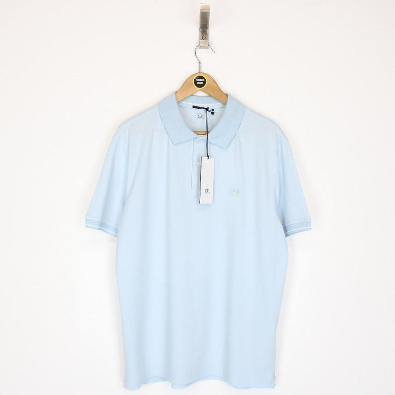 CP Company Light Blue Short Sleeve Tacting Piquet Polo Shirt