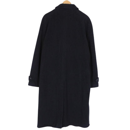 Vintage Burberry London Navy Blue Wool Coat