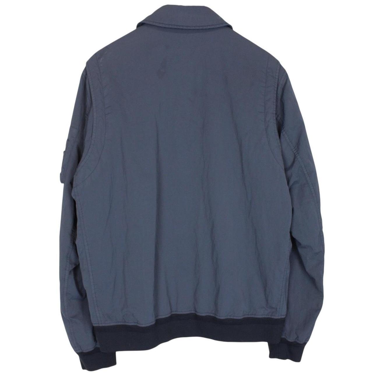 Belstaff Propeller Blue Full Zip Nylon Bomber Jacket