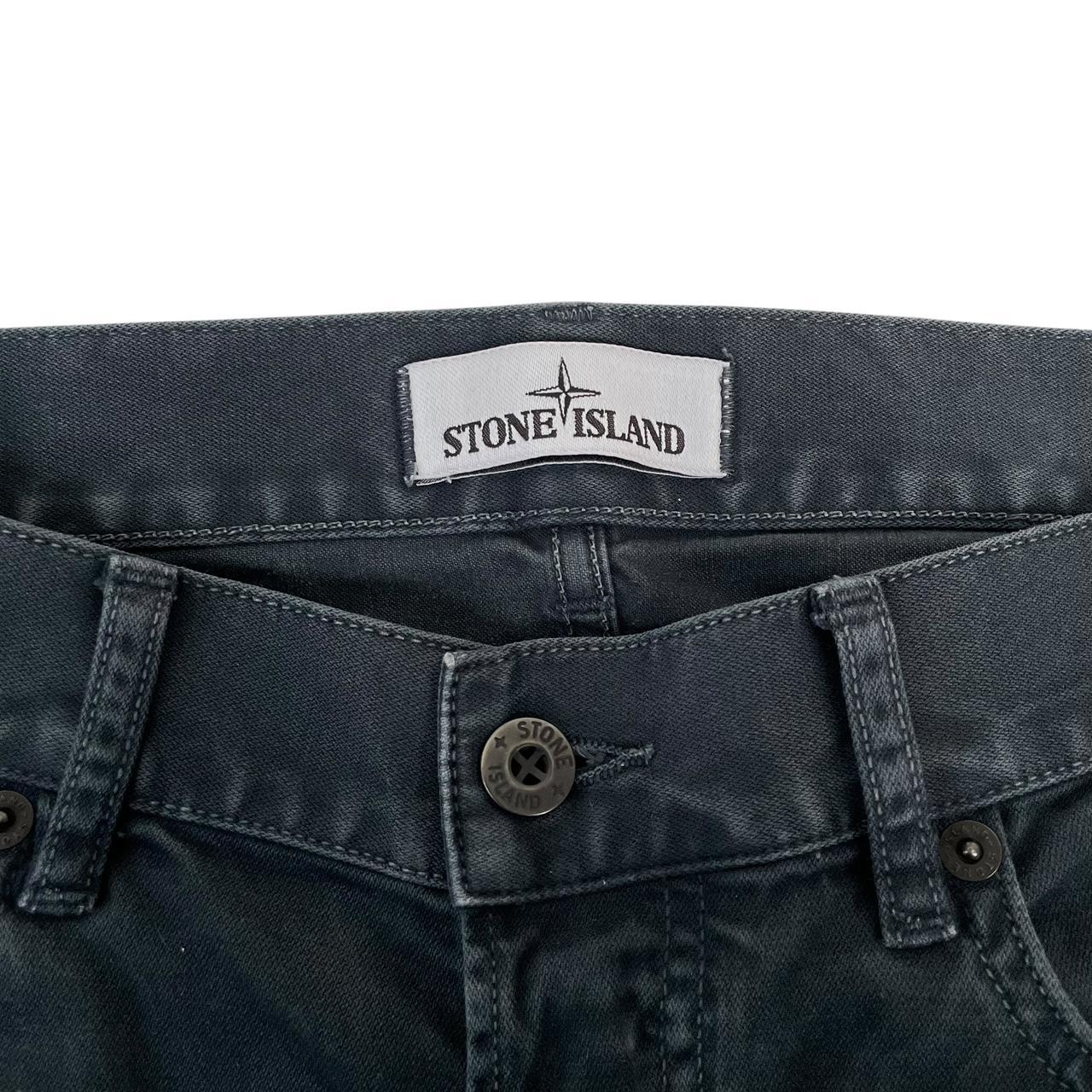 Stone Island AW 2015 Navy Blue Slim Fit Cotton Trousers