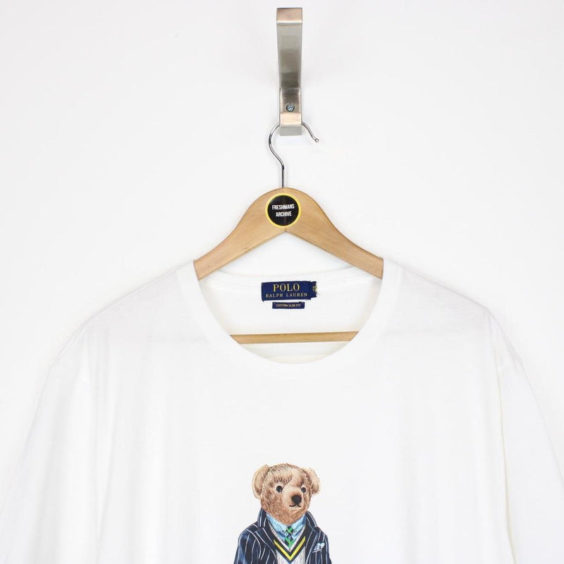 Polo Ralph Lauren Polo Bear White Short Sleeve Cotton T-Shirt