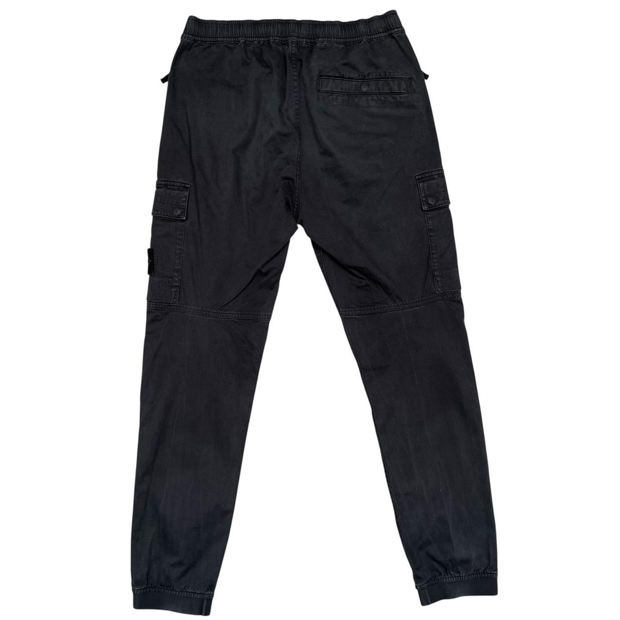Stone Island AW 2023 Black RE-T Fit Cargo Trousers