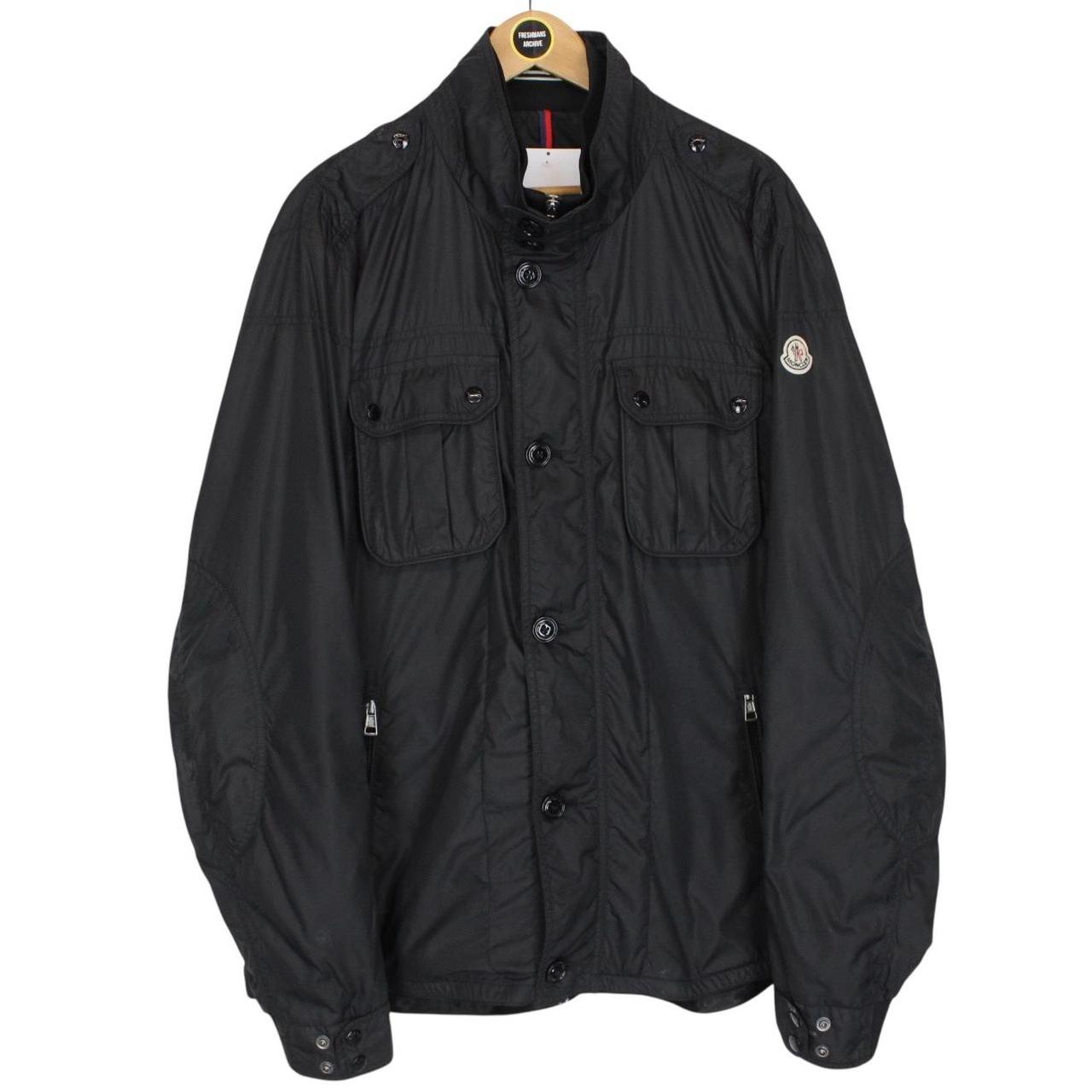Moncler Black Mate Full Zip Multi Pocket Jacket