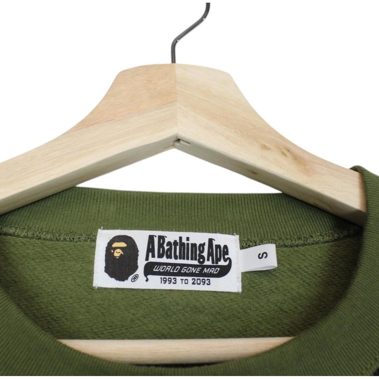 Bape Green 1st Camo Crew Neck Shark Sweatshirt Jumper