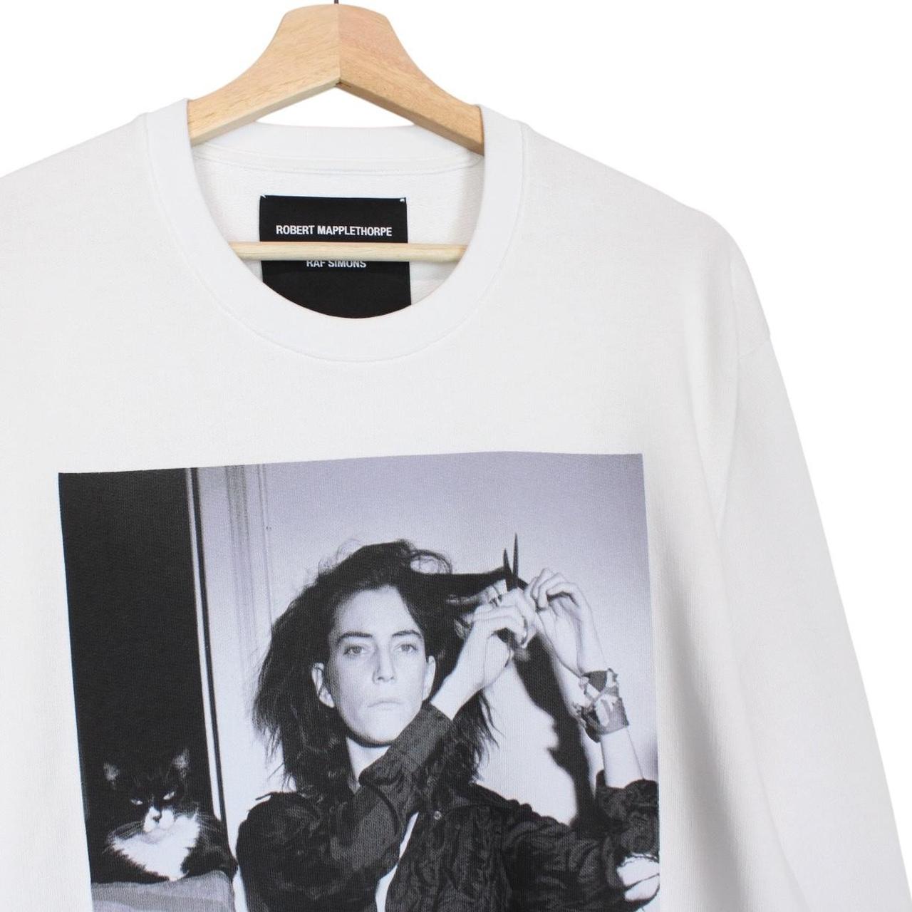 Raf Simons x Robert Mapplethorpe Patti Smith White and Black Print Sweatshirt